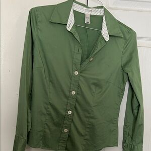 Old Navy Olive Green Button-Up Shirt